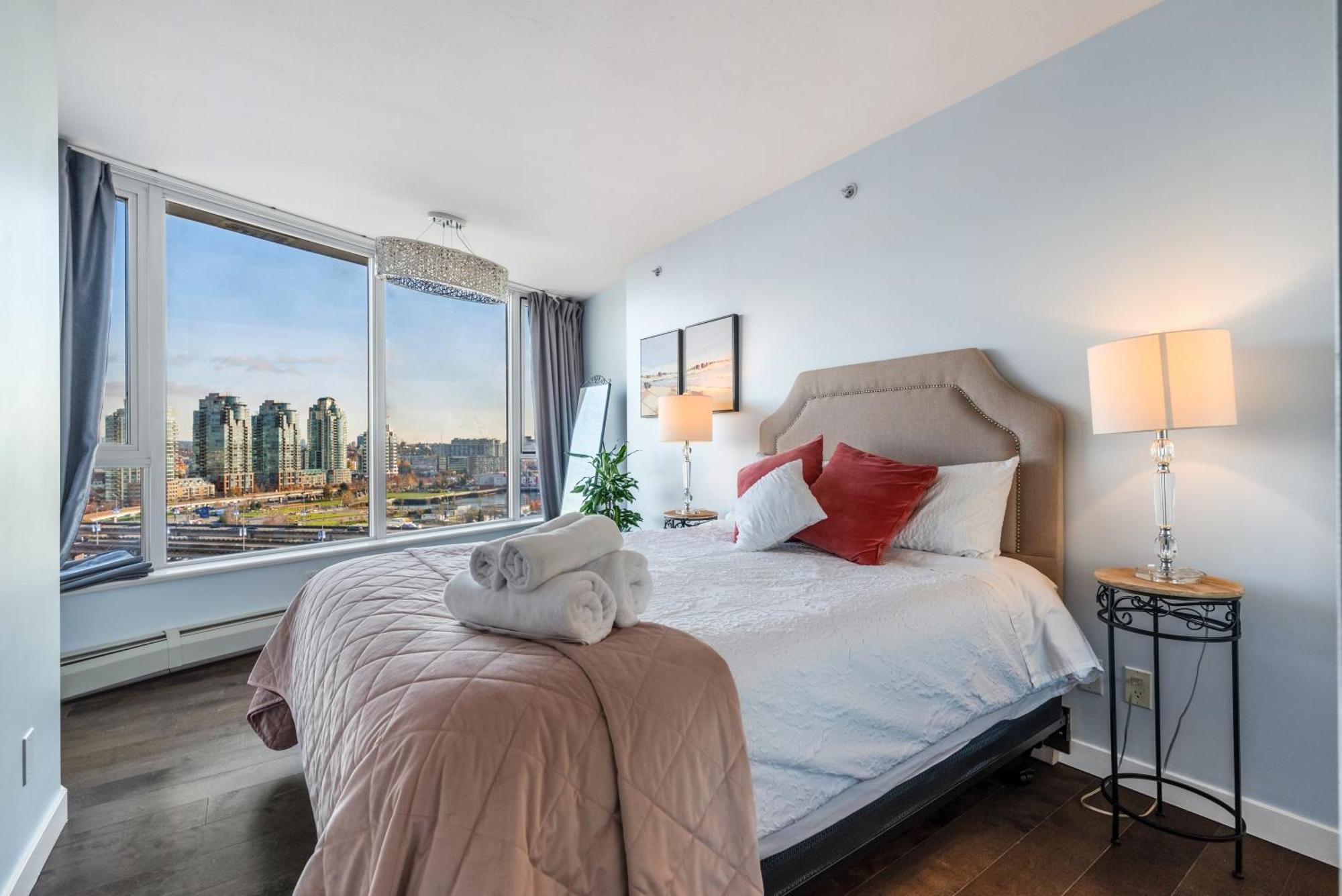 Downtown 1 Bedroom Water View Condo 溫哥華 外观 照片